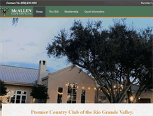 Tablet Screenshot of mcallencountryclub.com